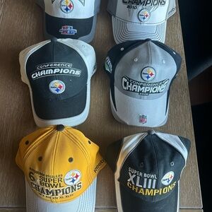 Vintage * Pittsburgh Steelers NFL  Conference Champions Cap lot